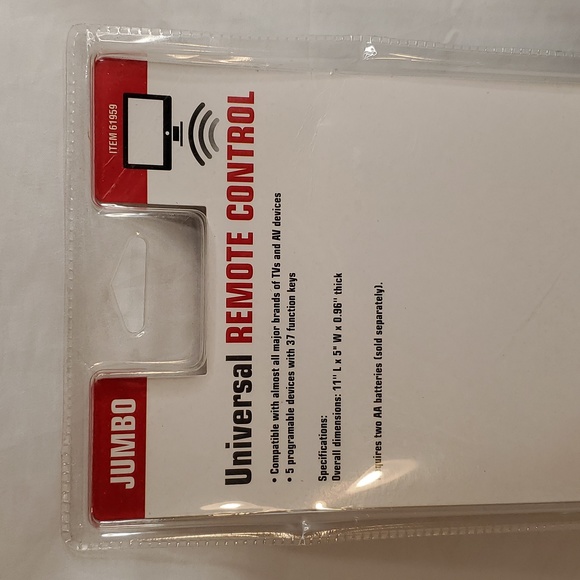Harbor Freight Vintage Jumbo Universal Remote Control #61959 TV VCR DVD - Picture 5 of 5